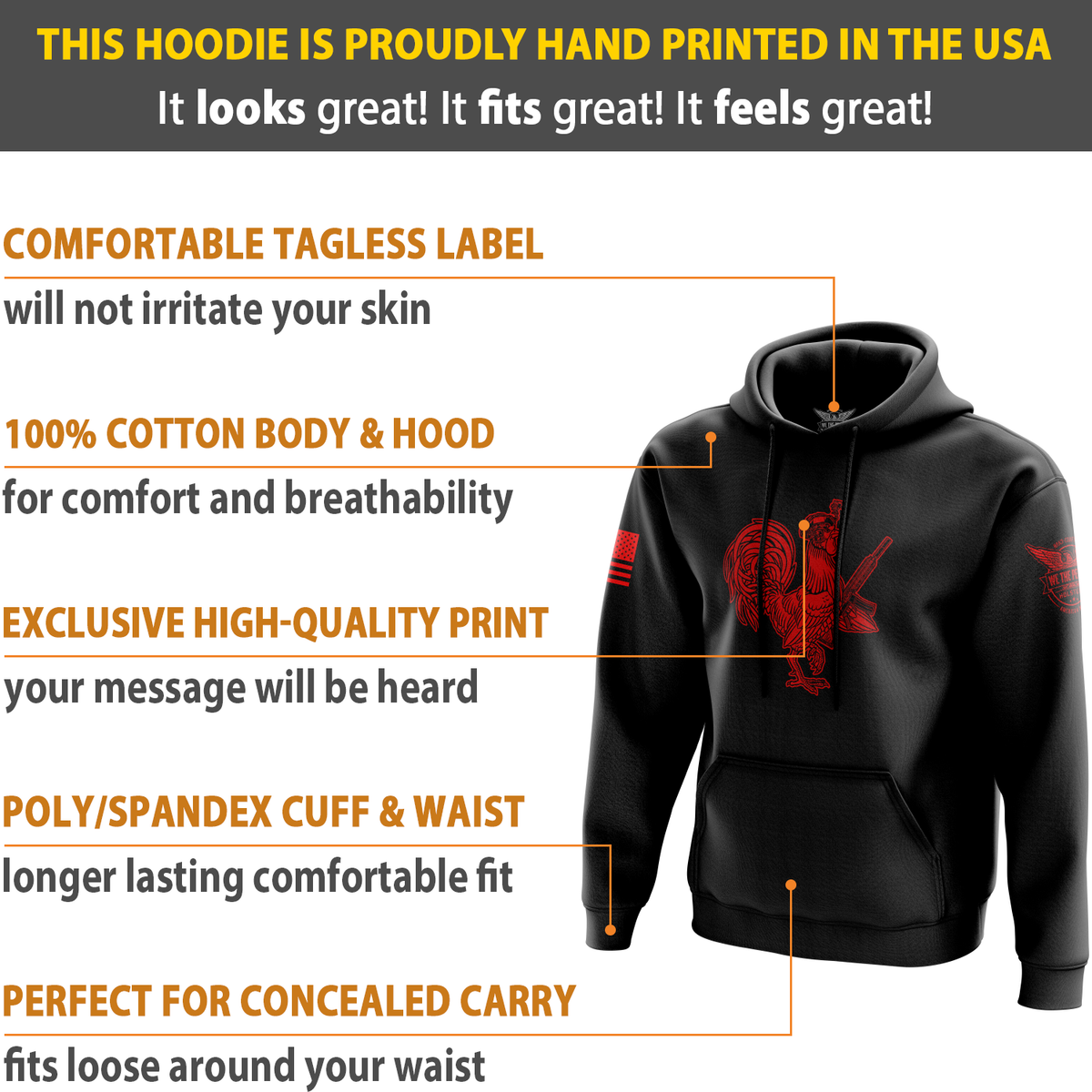 Tactical Rooster Hoodie