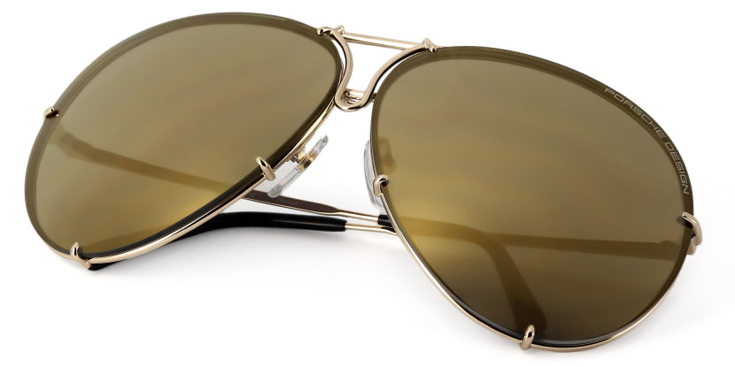 Porsche Design 8478 'Gold Edit' Three Lens Set Edition - As Seen On Larry Bird