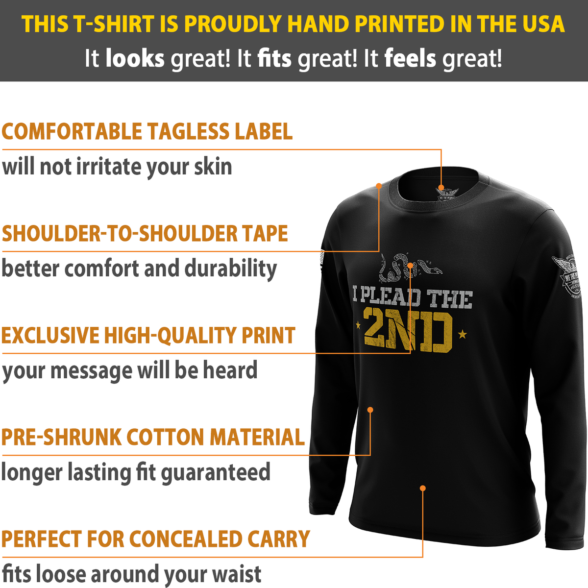 I Plead the 2nd Long Sleeve Shirt