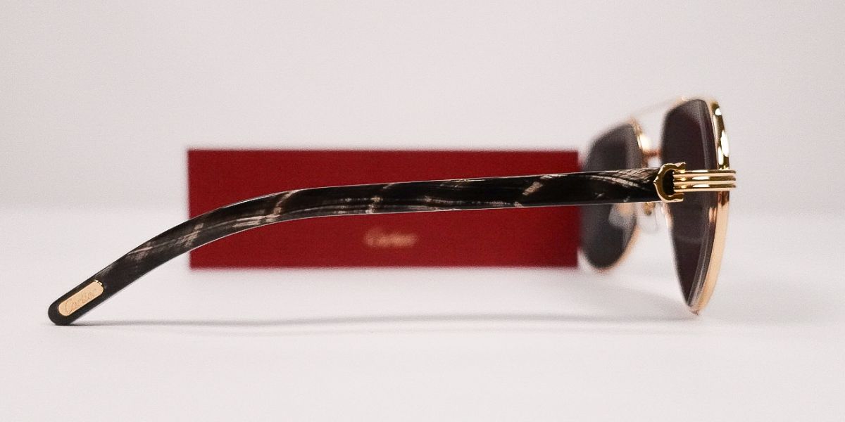 Cartier Buffalo Horn CT0272S 001 Polarised