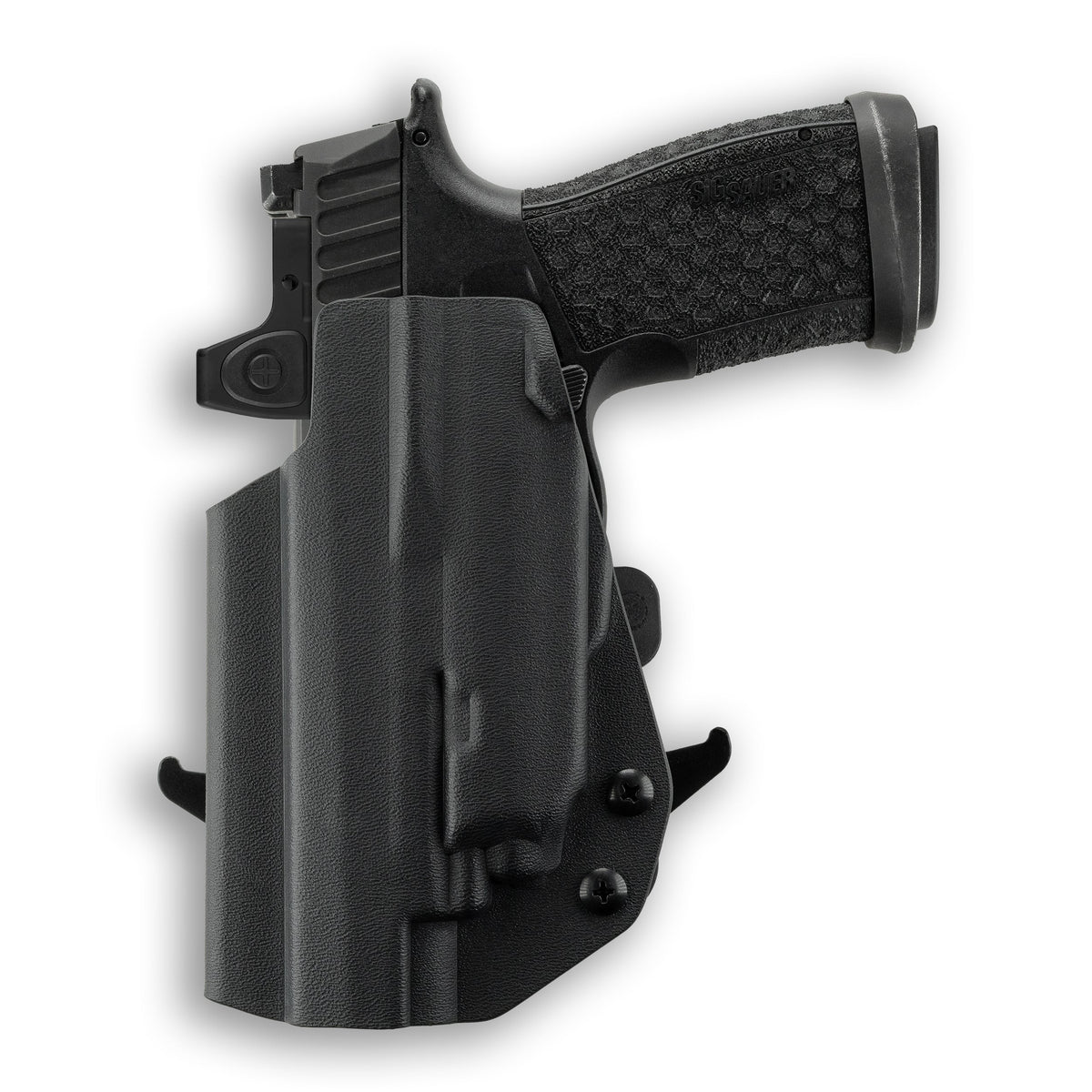 Sig Sauer P365-Fuse with Crimson Trace CMR-201 Rail Master Universal Laser Red Dot Optic Cut OWB Holster
