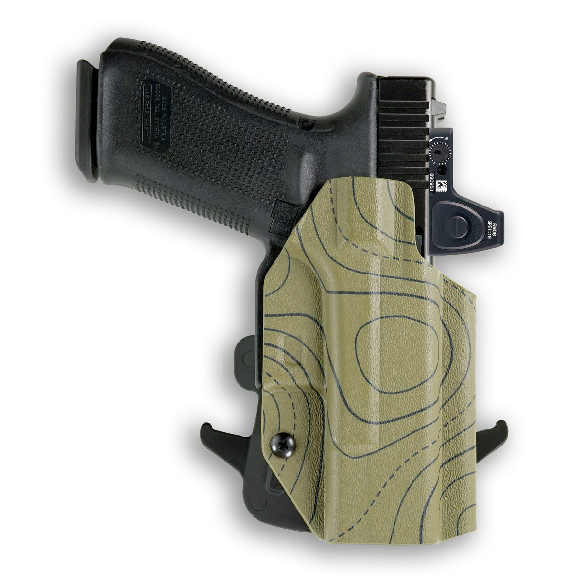 Smith & Wesson M&P 45 M2.0 4.6" Full Size Manual Safety Red Dot Optic Cut OWB Holster