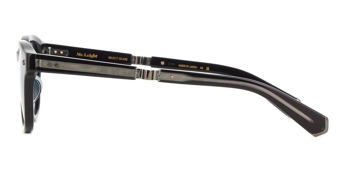 Garrett Leight Mr. Leight James S ML2050 BK-GM/BRITTBLU Limited Edition - As Seen On Edgar Ramirez