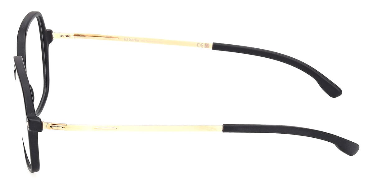 ic! berlin Hazel Matte Black with Rose Gold