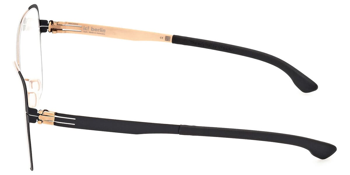 ic! berlin Irine Black Sides with Rose Gold