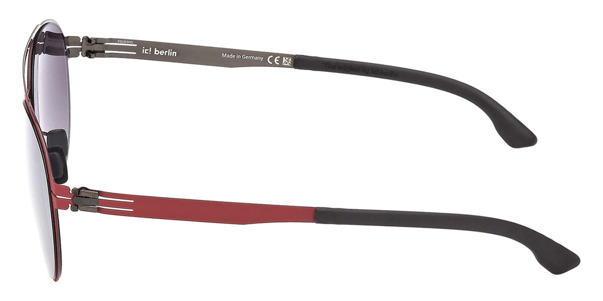 ic! berlin Sun Loris Red 97 Gunmetal