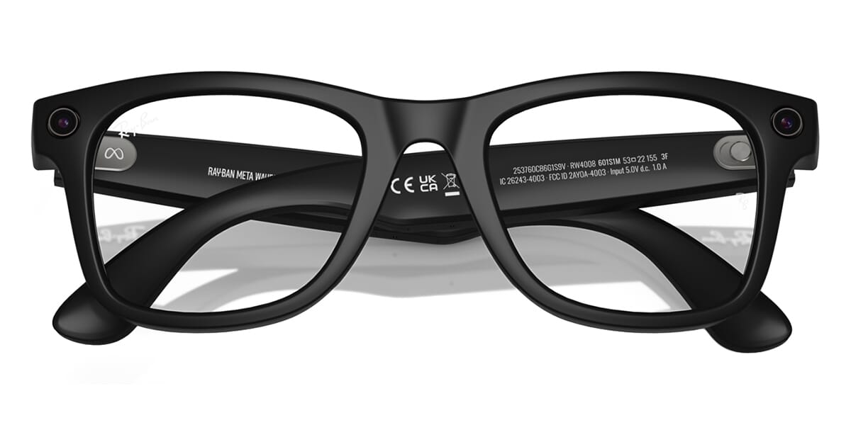 Ray-Ban Meta Wayfarer RW4008 601S/1M Photochromic Smart Glasses - As Seen On Paul Pogba & Angel McCoughtry
